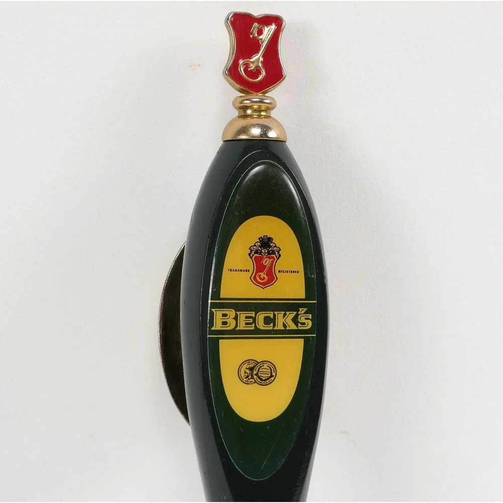 Becks Beer Tap Handle Vintage Brauerei Beck & Co Bremen Germany Green 12